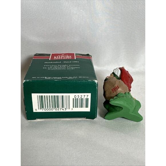 Hallmark 1991 DINOCLAUS Keepsake Ornament with box - Picture 5 of 5